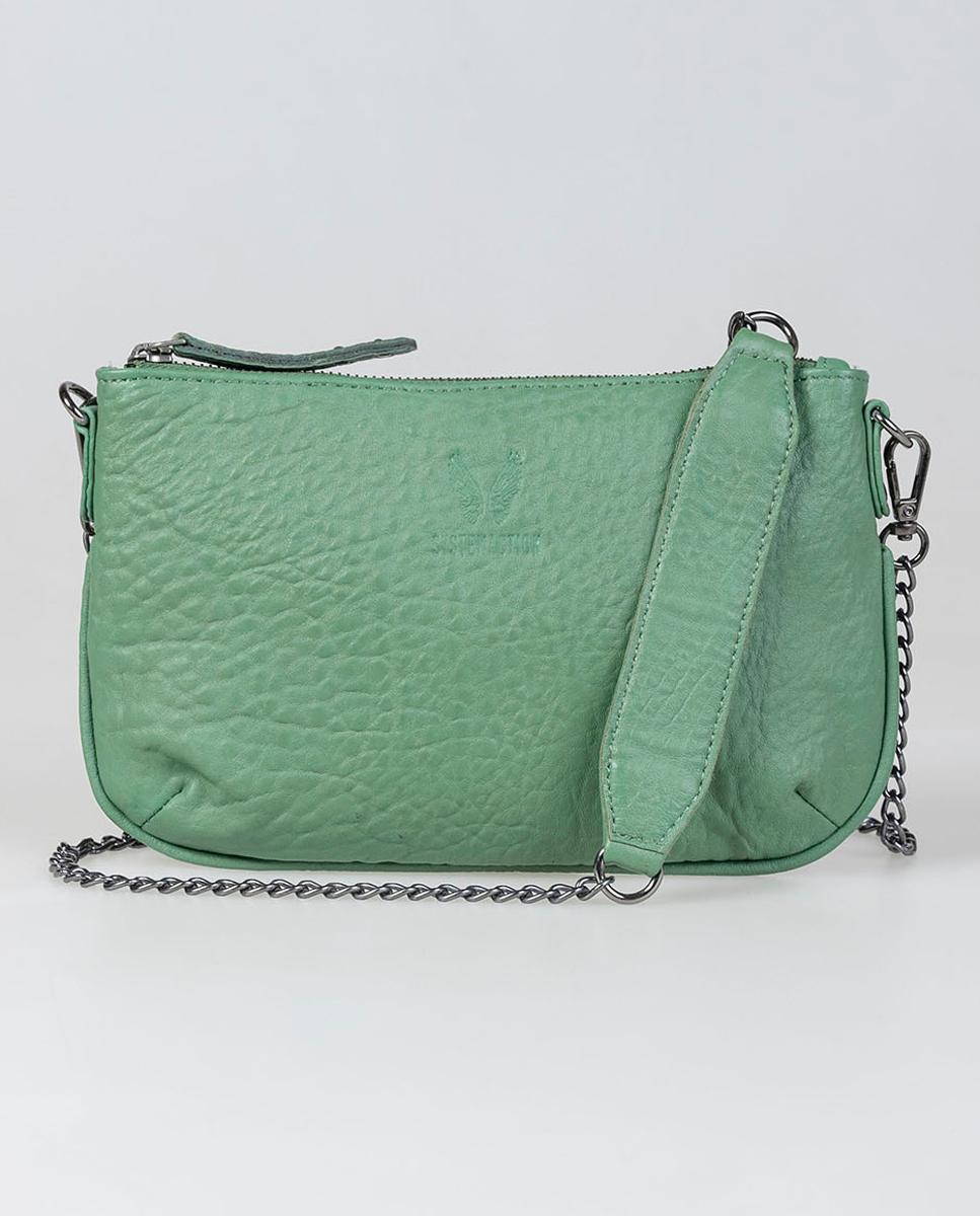 Imagen 0 de Bolso de mujer pequeño piel con cadena de metal