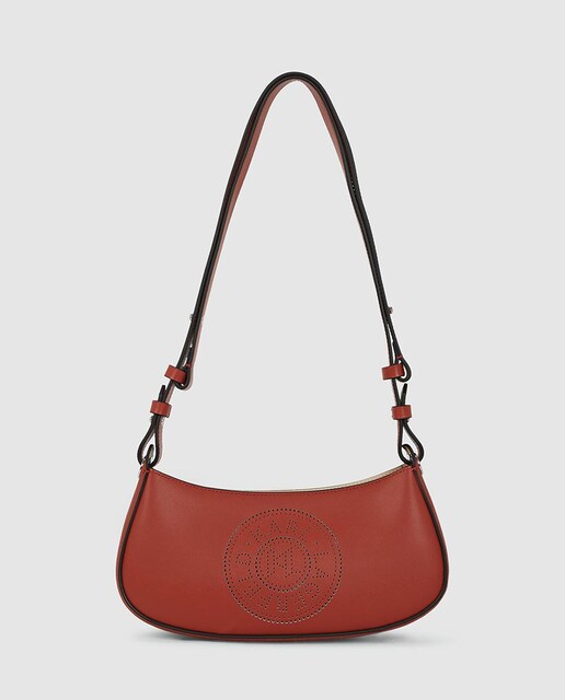Imagen 0 de Bolso de hombro de mujer con un distintivo diseño semicircular