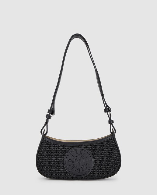 Imagen 0 de Bolso de hombro de mujer con un distintivo diseño semicircular