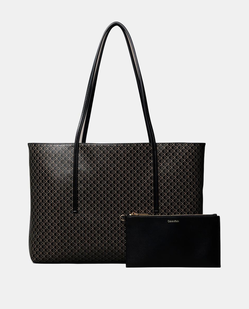 Imagen 0 de Bolso tote Calvin Klein con estampado monogram Emblem