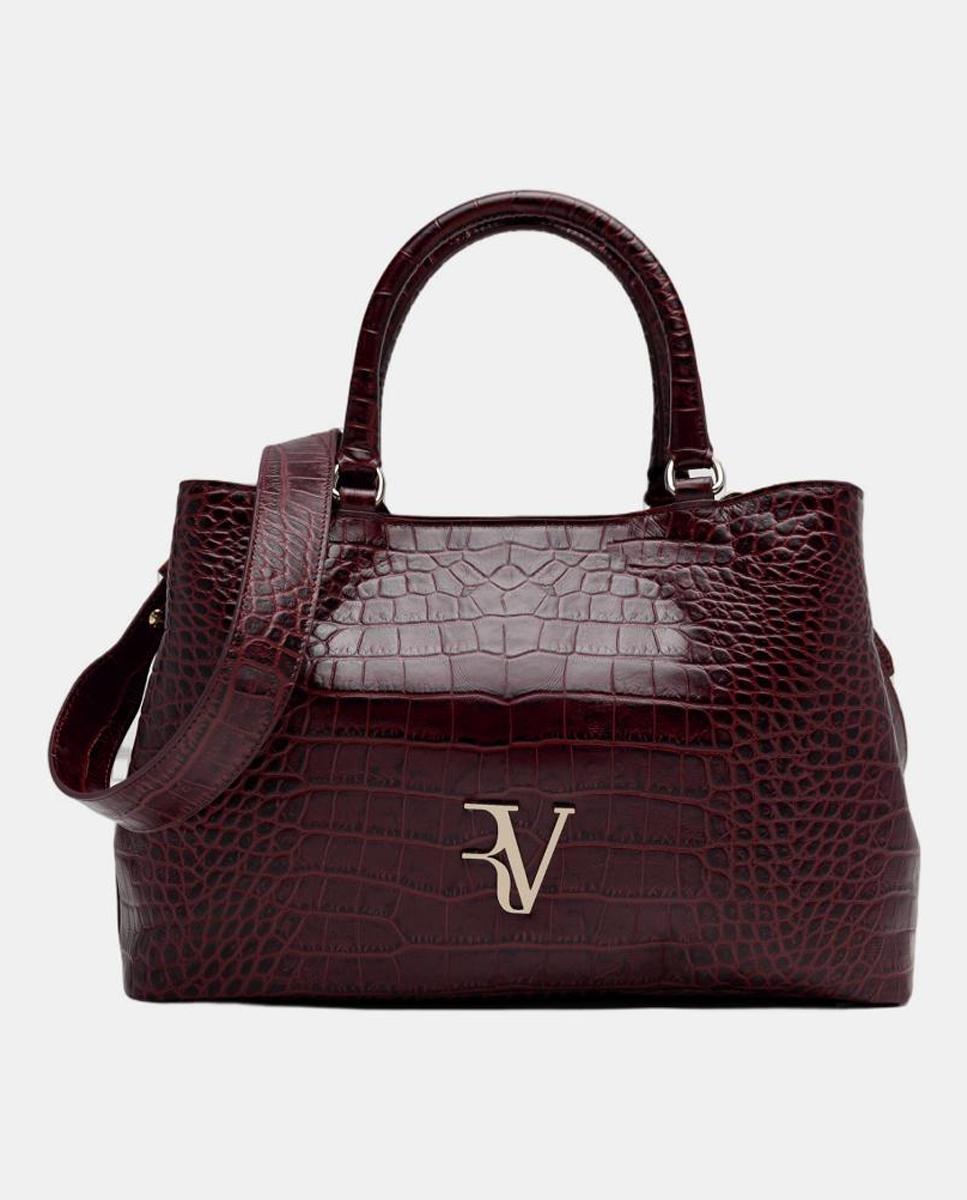 Imagen 0 de Bolso satchel de mujer Valentina piel coco