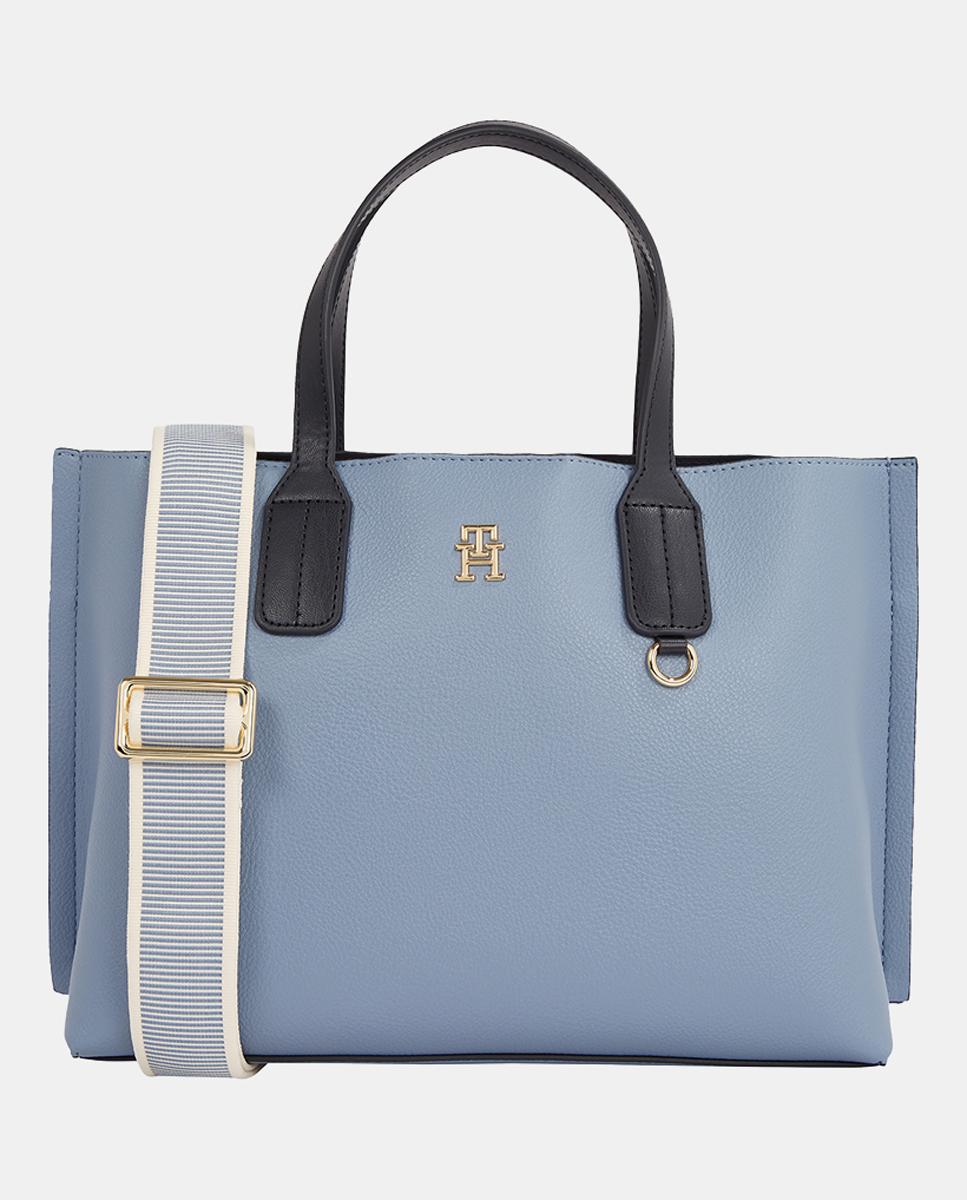 Imagen 0 de Bolso estilo mini tote en color azul