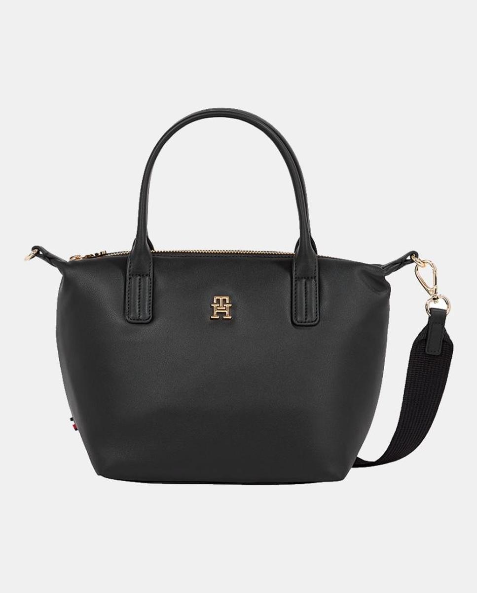 Imagen 0 de Bolso estilo mini tote en color negro