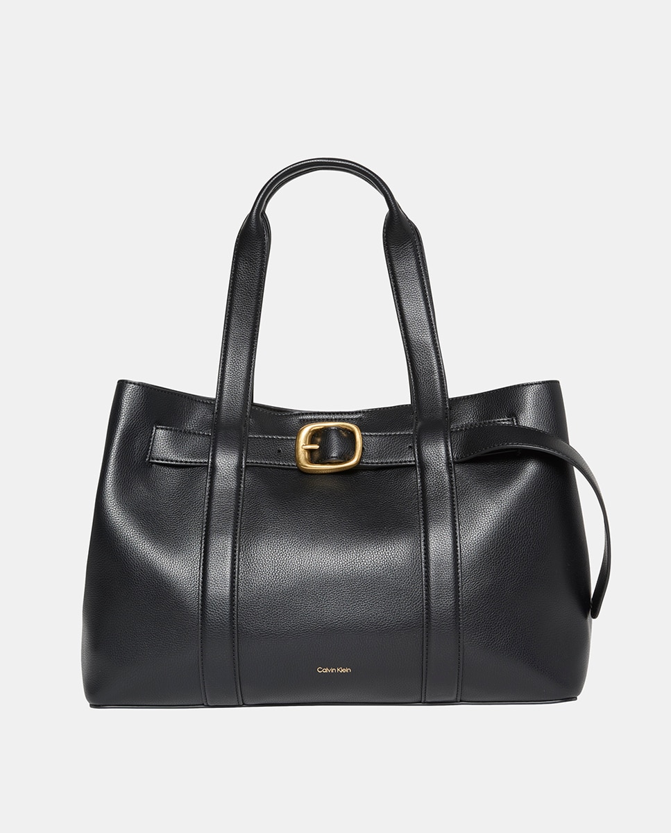 Imagen 0 de Bolso tote grande con hebilla estética