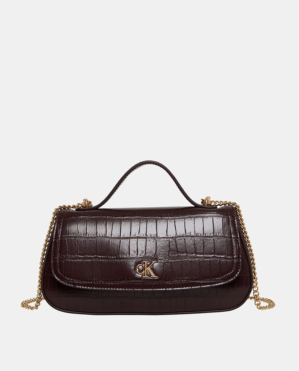 Imagen 0 de Bolso con textura cocodrilo