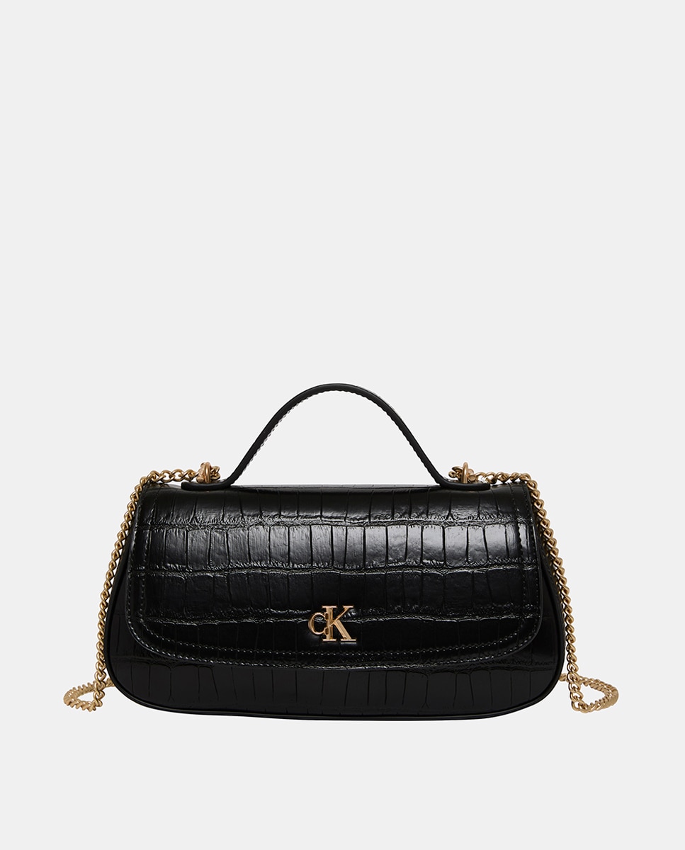 Imagen 0 de Bolso con textura cocodrilo