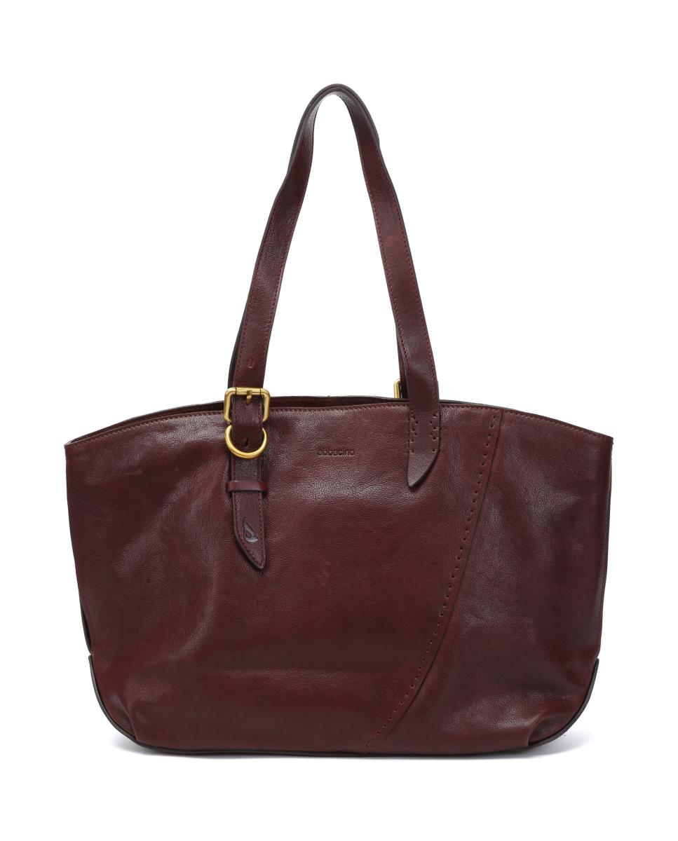 Imagen 0 de Bolso shopper Freedom en piel burdeos