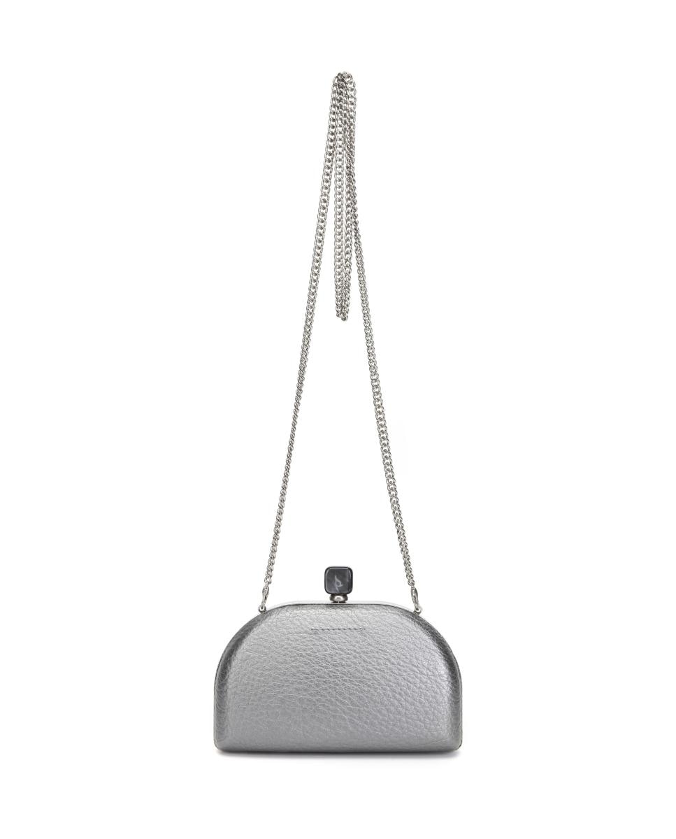 Imagen 0 de Clutch Freedom en terciopelo plateado