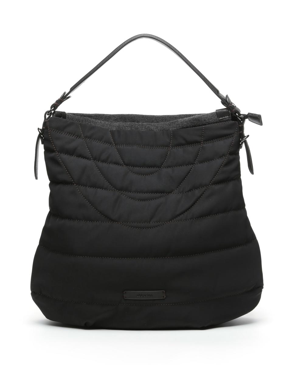 Imagen 0 de Bolso hobo acolchado en negro