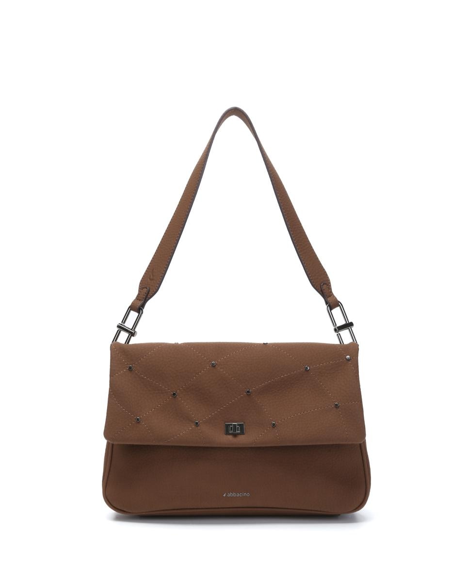 Imagen 0 de Bolso de hombro Freedom en materiales reciclados marrón
