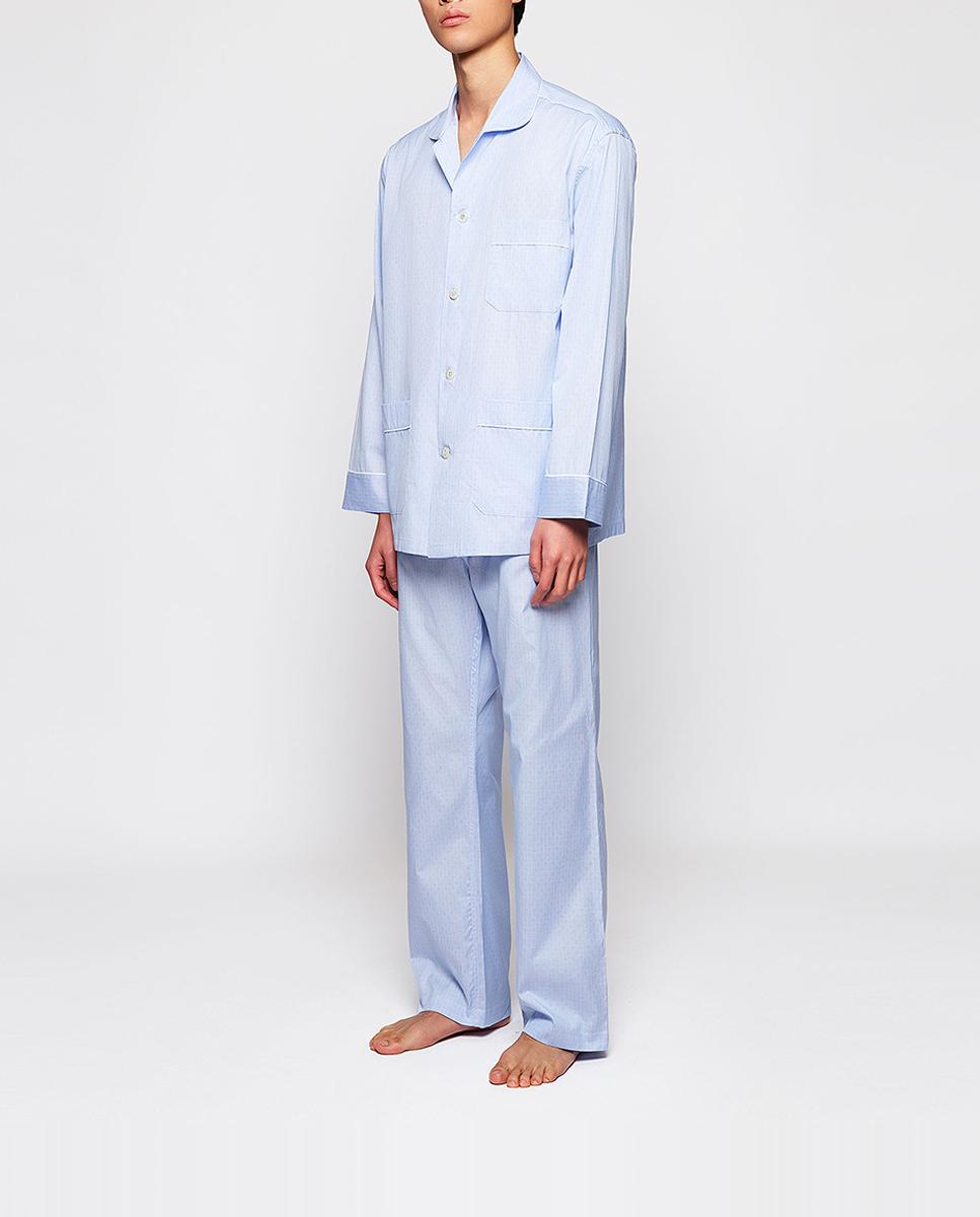 Imagen 0 de Pijama largo de hombre de cuadros
