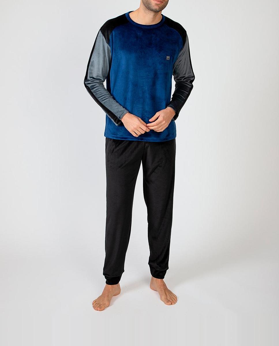 Imagen 0 de Pijama largo de hombre tejido micropolar