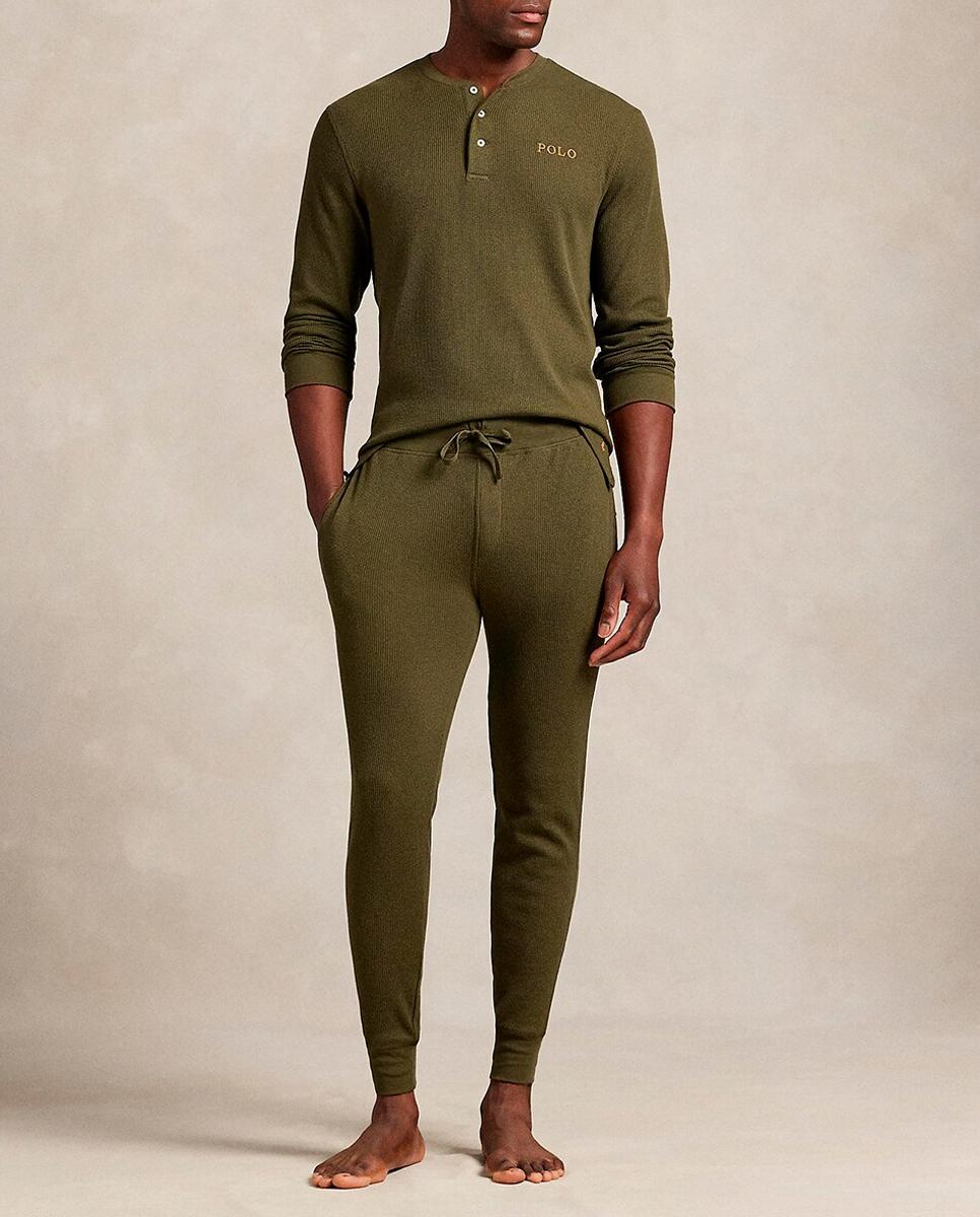 Imagen 0 de Pantalón de pijama de hombre de punto waffle