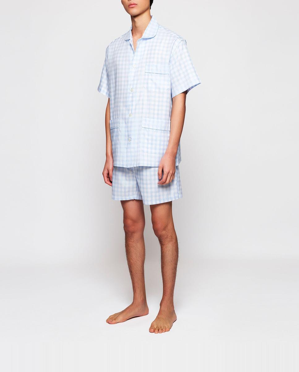 Imagen 0 de Pijama corto de hombre de cuadros