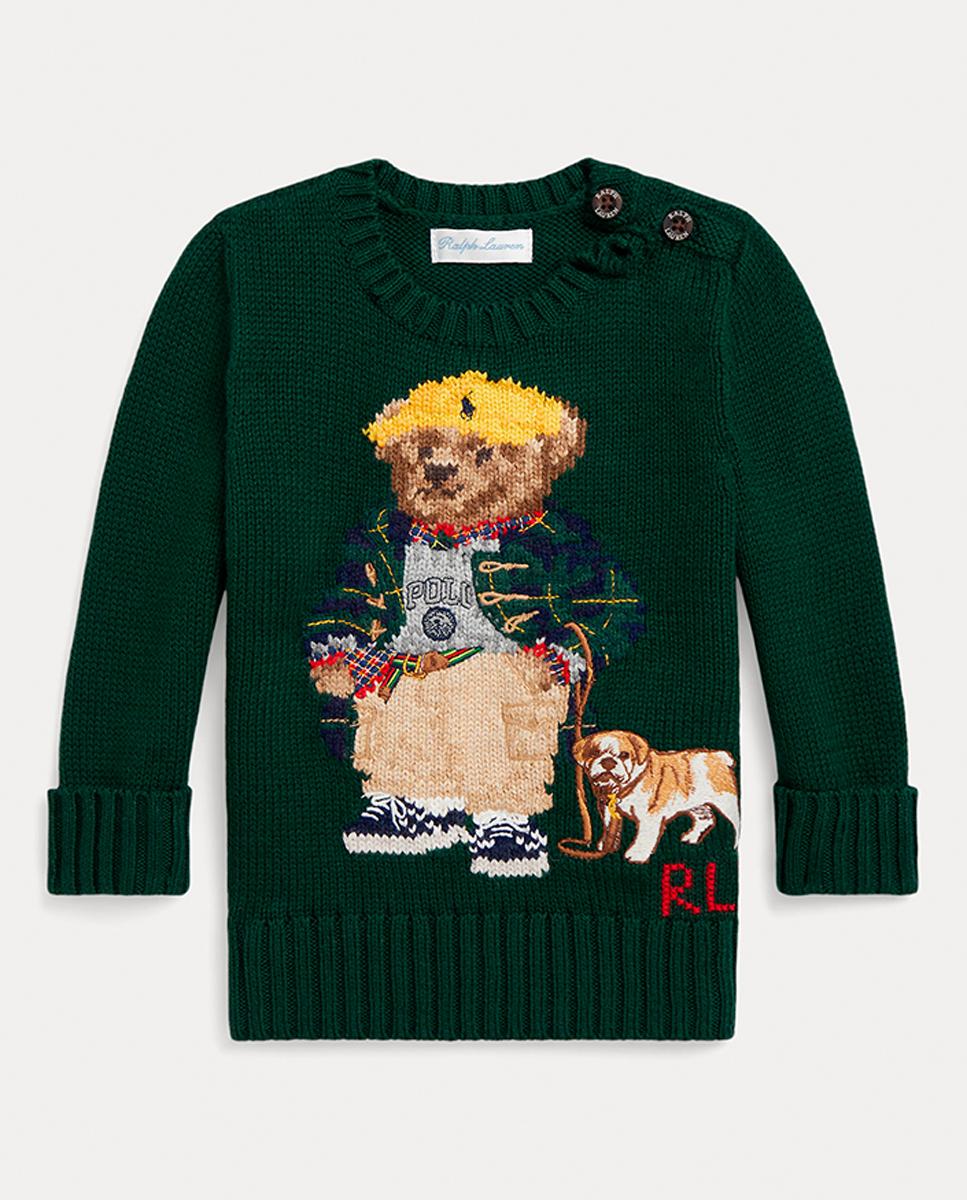 Imagen 0 de Jersey de bebé niño de algodón con Polo Bear