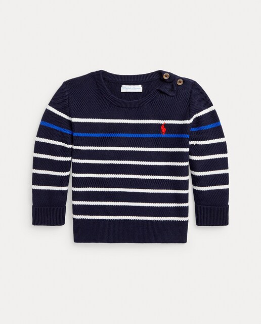 Imagen 0 de Jersey de bebé niño de algodón de rayas