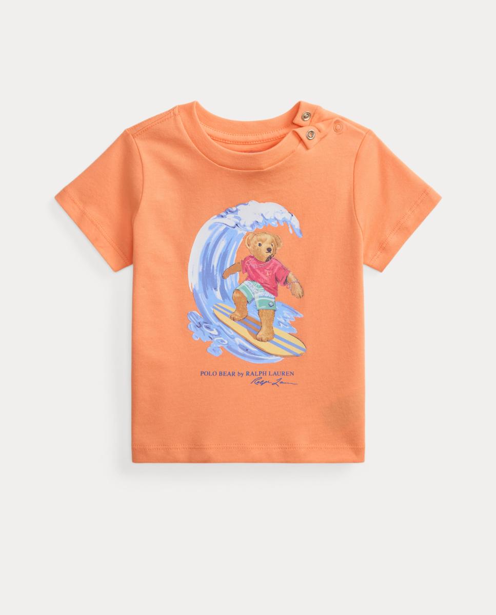 Imagen 0 de Camiseta de bebé niño de algodón con Polo Bear