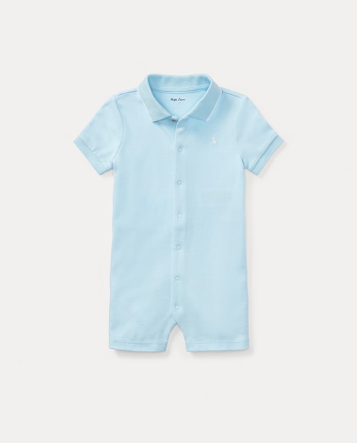 Imagen 0 de Pelele de bebé niño de algodón con cuello polo