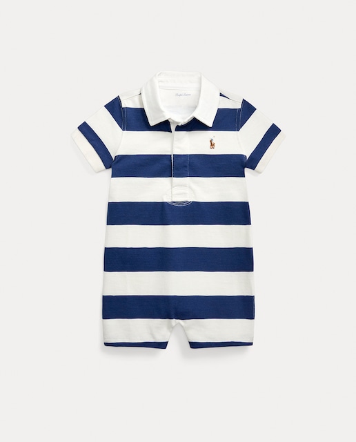 Imagen 0 de Pelele de bebé niño de algodón con cuello polo