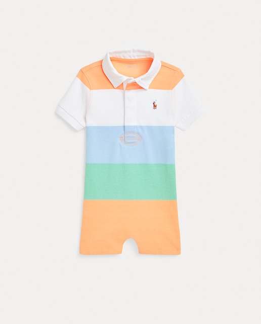 Imagen 0 de Pelele de bebé niño de algodón con cuello polo