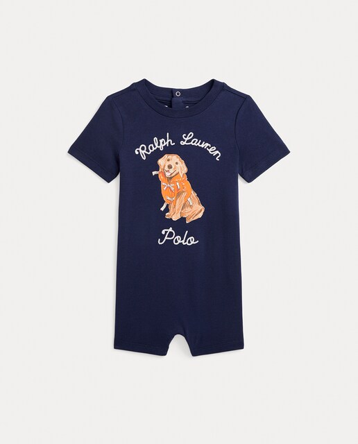 Imagen 0 de Pelele de bebé niño de algodón de manga corta