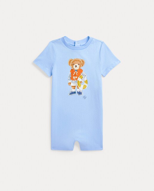 Imagen 0 de Pelele de bebé niño de algodón con Polo Bear