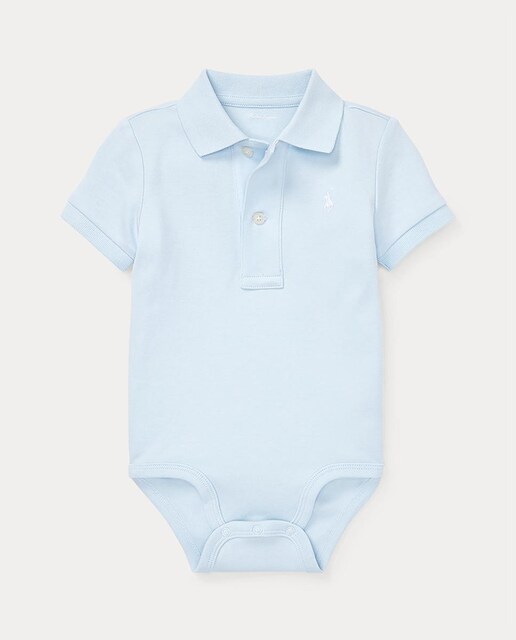 Imagen 0 de Body de bebé niño de algodón con cuello polo