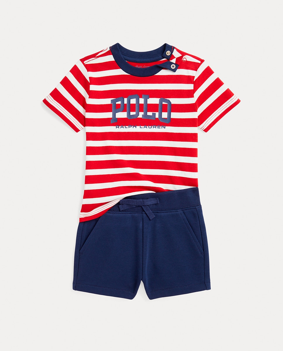 Imagen 0 de Conjunto de bebé niño de algodón dos piezas