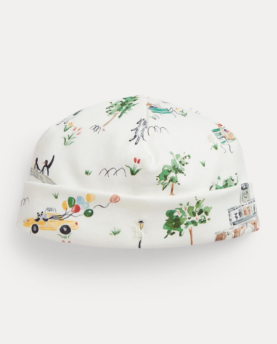 Imagen 0 de Gorro unisex de algodón con estampado