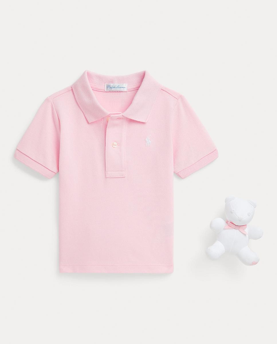 Imagen 0 de Caja de regalo de bebé niña de dos piezas con polo de piqué
