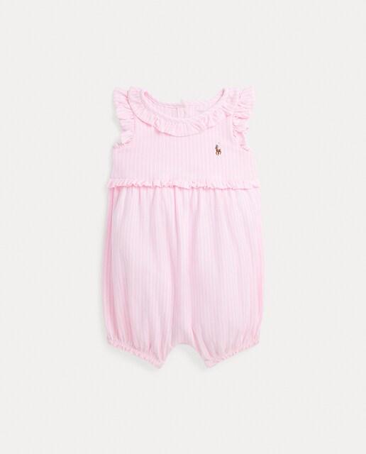 Imagen 0 de Pelele de bebé niña de algodón en rosa