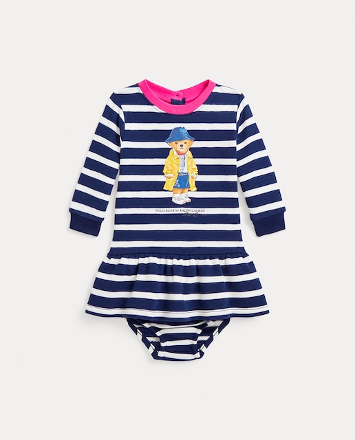 Imagen 0 de Vestido de bebé niña de manga larga con Polo Bear