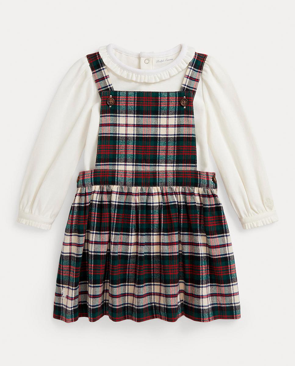 Imagen 0 de Conjunto de bebé niña de dos piezas de algodón