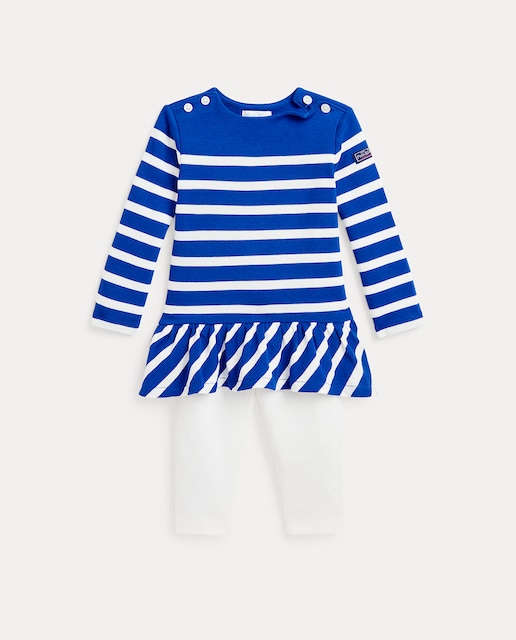 Imagen 0 de Conjunto de bebé niña de algodón de dos piezas
