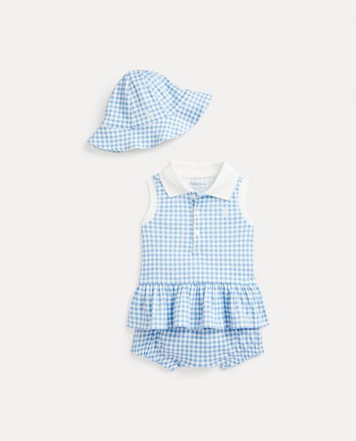 Imagen 0 de Caja de regalo bebé niña de 3 piezas vichy