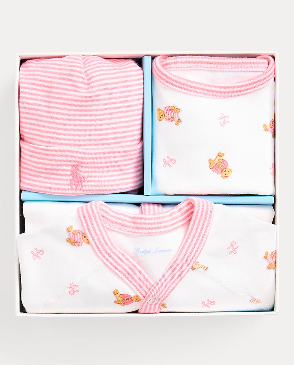 Imagen 0 de Caja regalo de bebé niña de tres piezas con estampado
