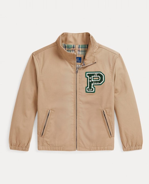 Imagen 0 de Chaqueta de niño de sarga de algodón con parche