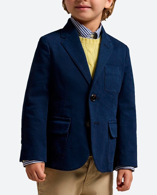 Imagen 0 de Blazer de niño de algodón con botones de cuerno