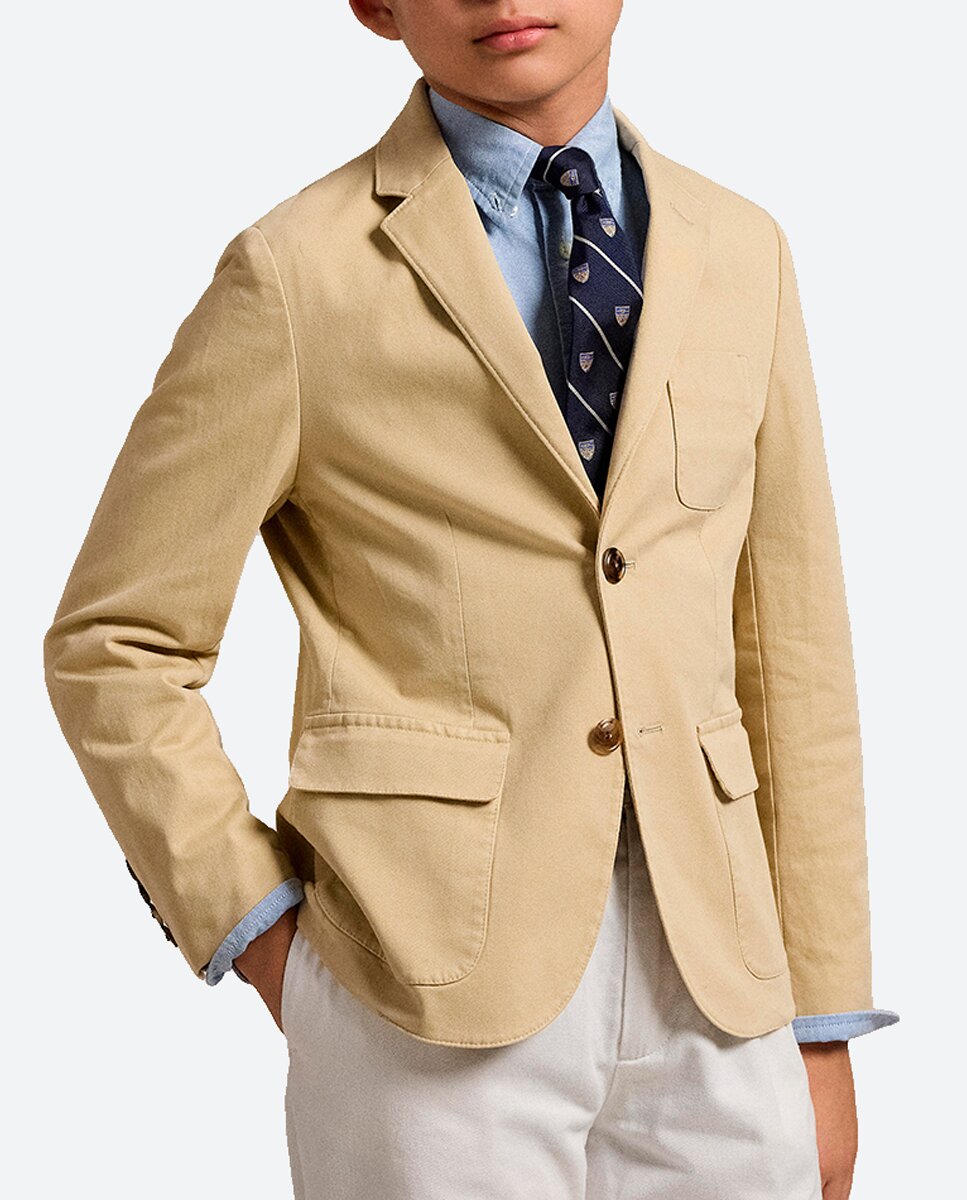 Imagen 0 de Blazer de niño de algodón con botones de cuerno