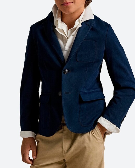 Imagen 0 de Blazer de niño de algodón con botones de cuerno