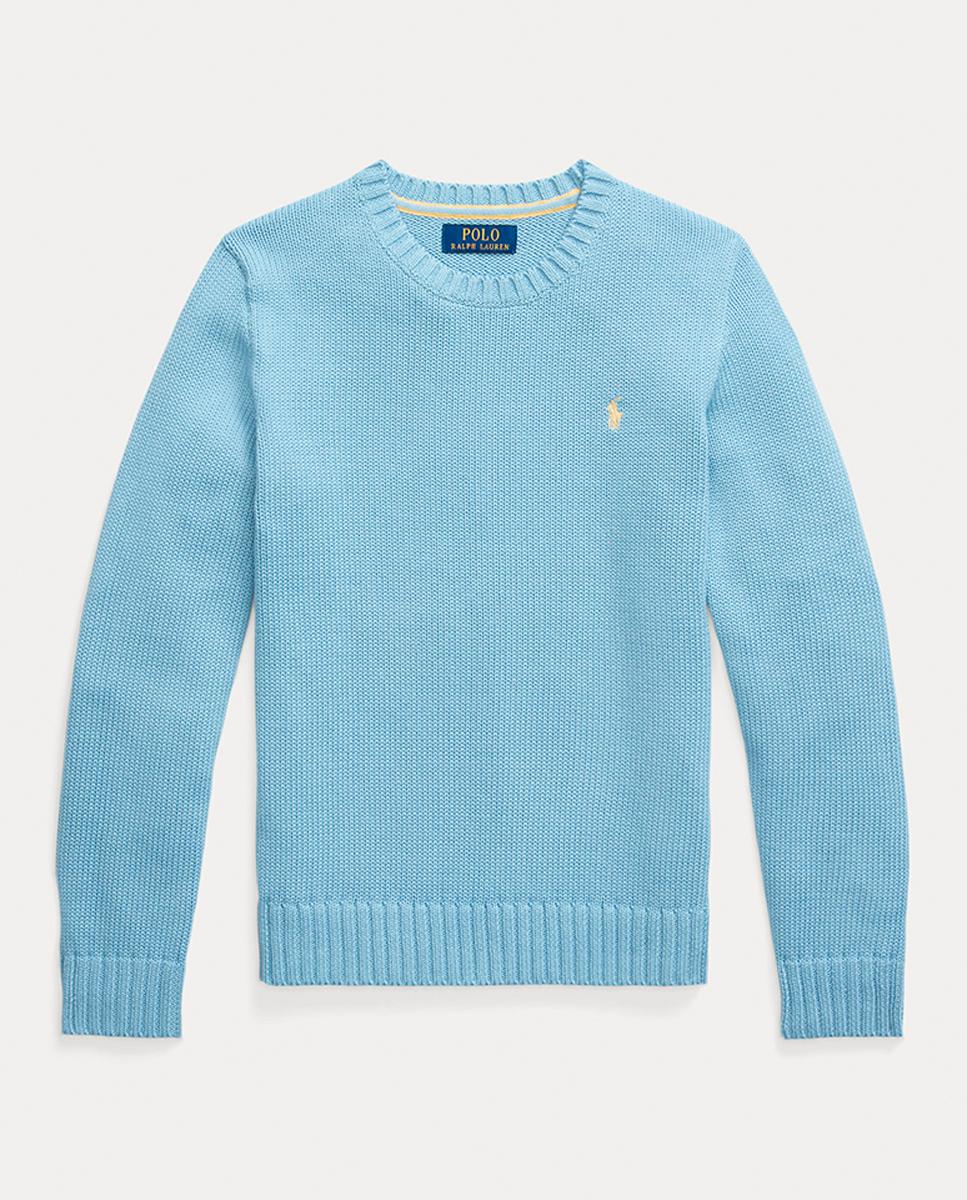 Imagen 0 de Jersey de niño de algodón con cuello redondo