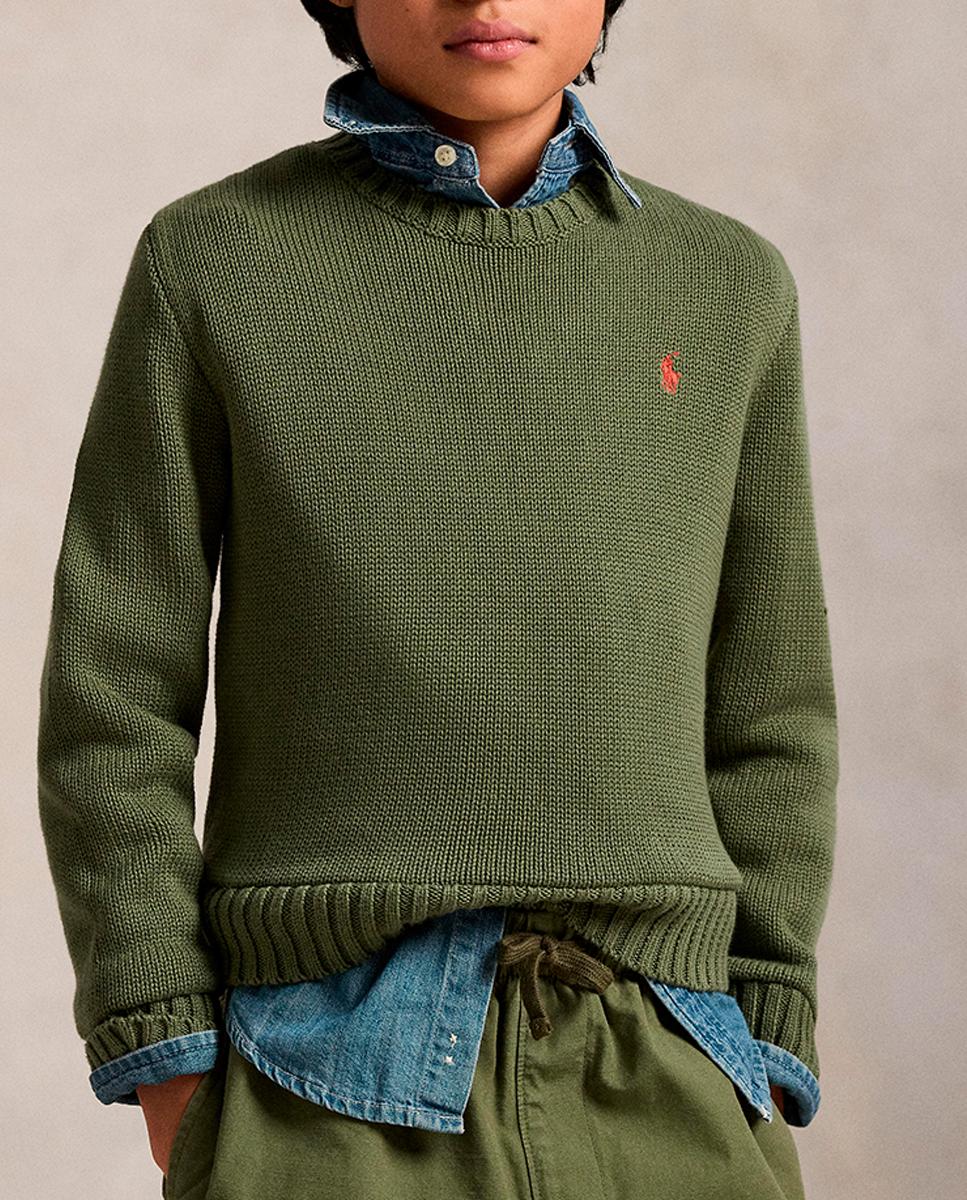 Imagen 0 de Jersey unisex de algodón con cuello redondo