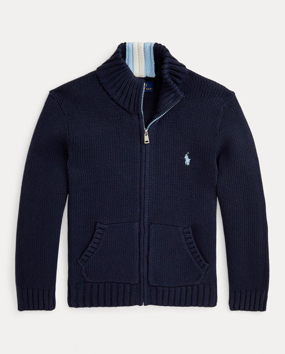 Imagen 0 de Chaqueta de niño de algodón con cremallera completa
