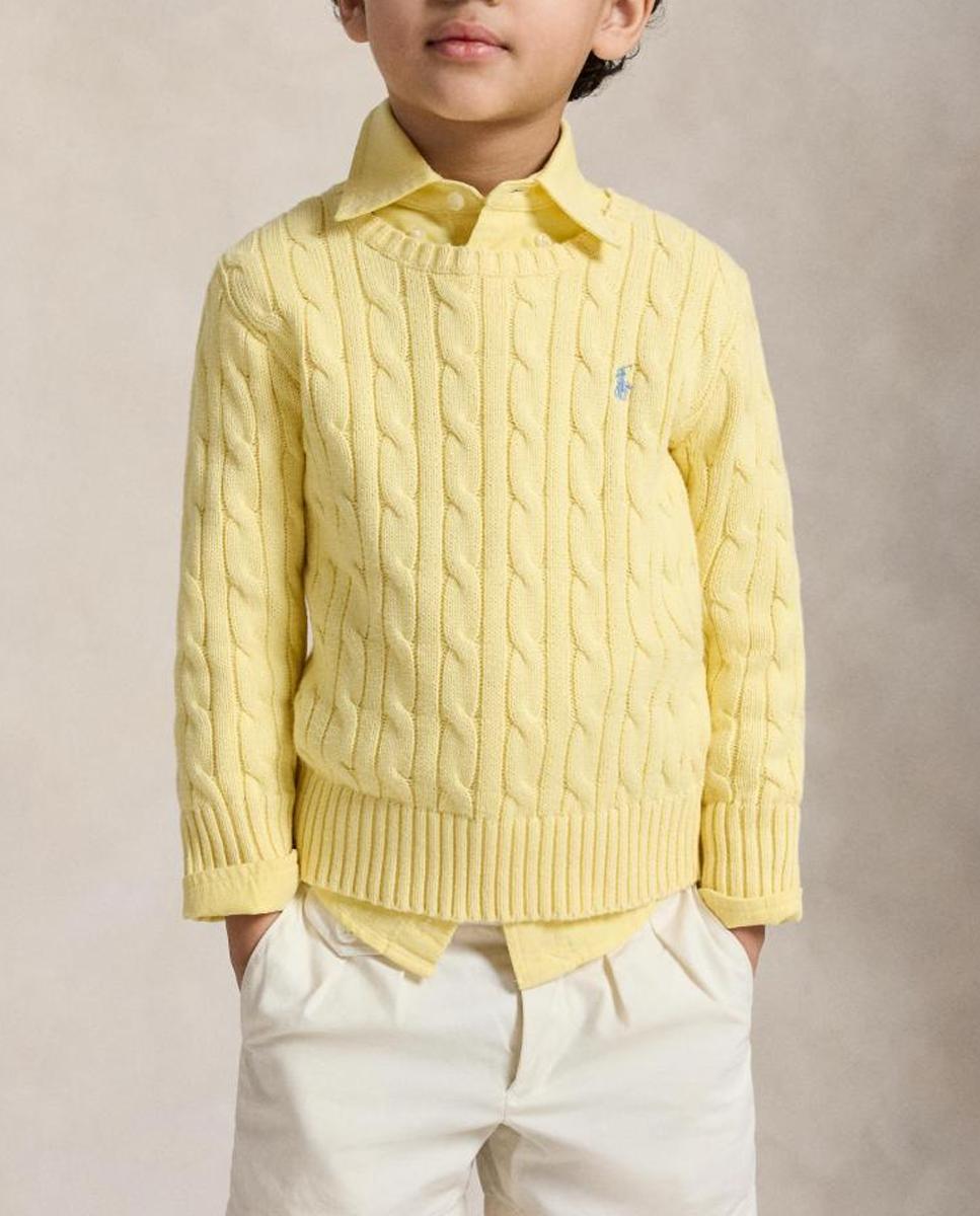 Imagen 0 de Jersey de niño de algodón en punto de ochos
