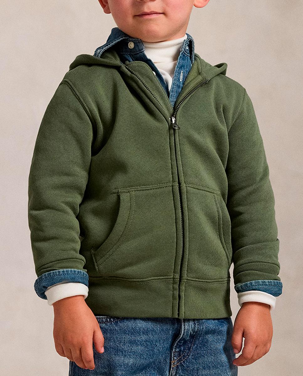 Imagen 0 de Sudadera unisex de felpa con capucha y cremallera