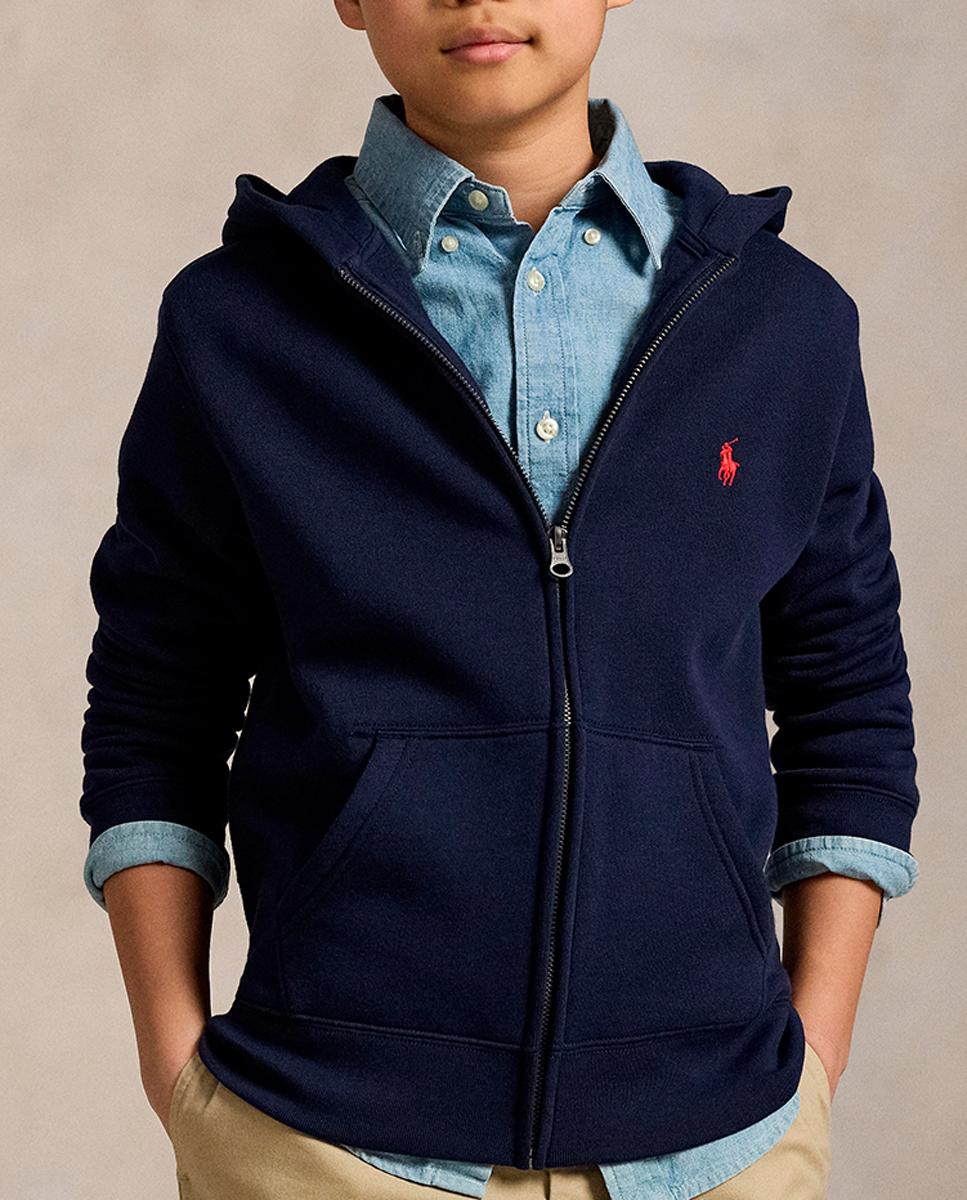 Imagen 0 de Sudadera unisex de felpa con capucha y cremallera