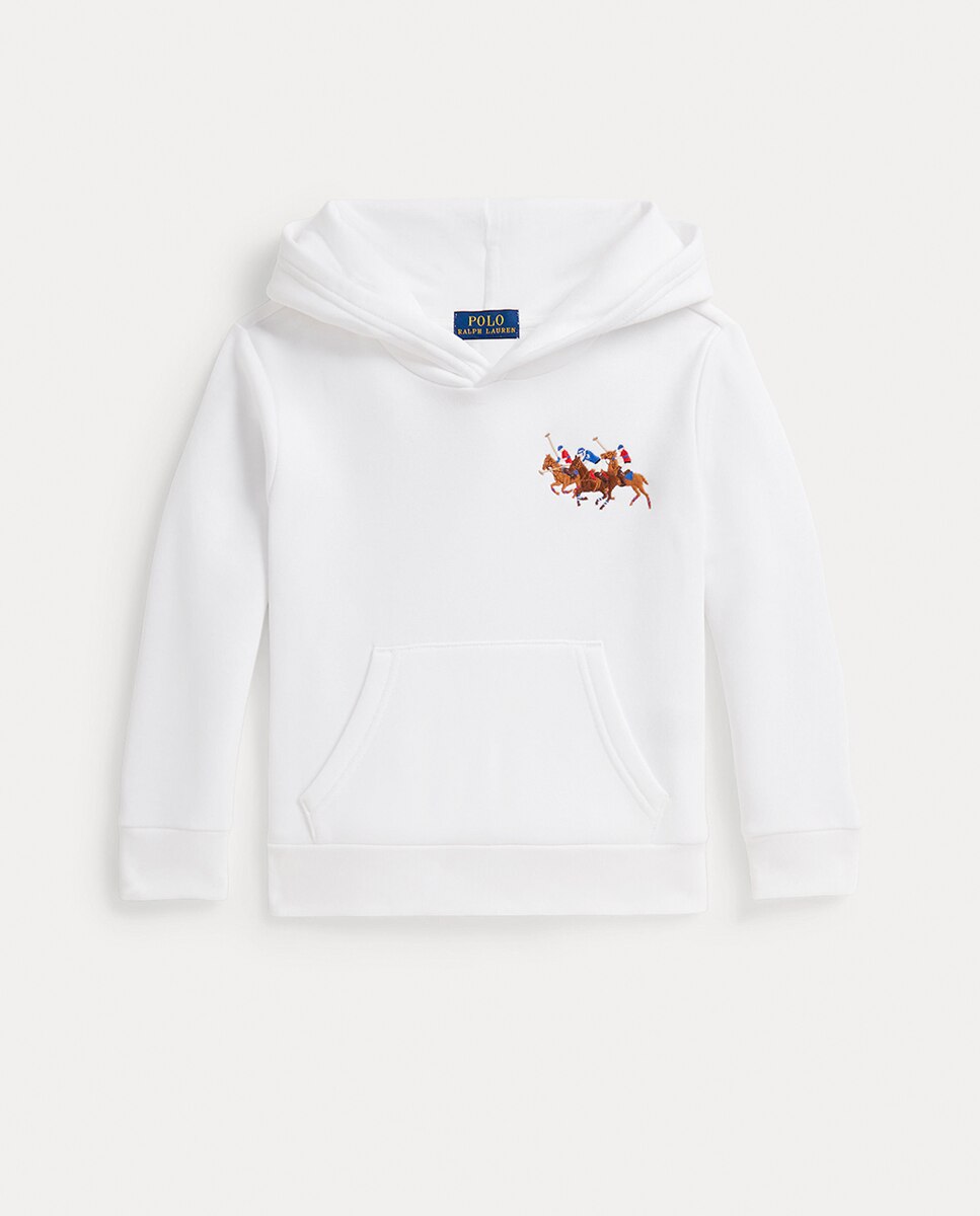 Imagen 0 de Sudadera con capucha de niño de felpa con triple caballo