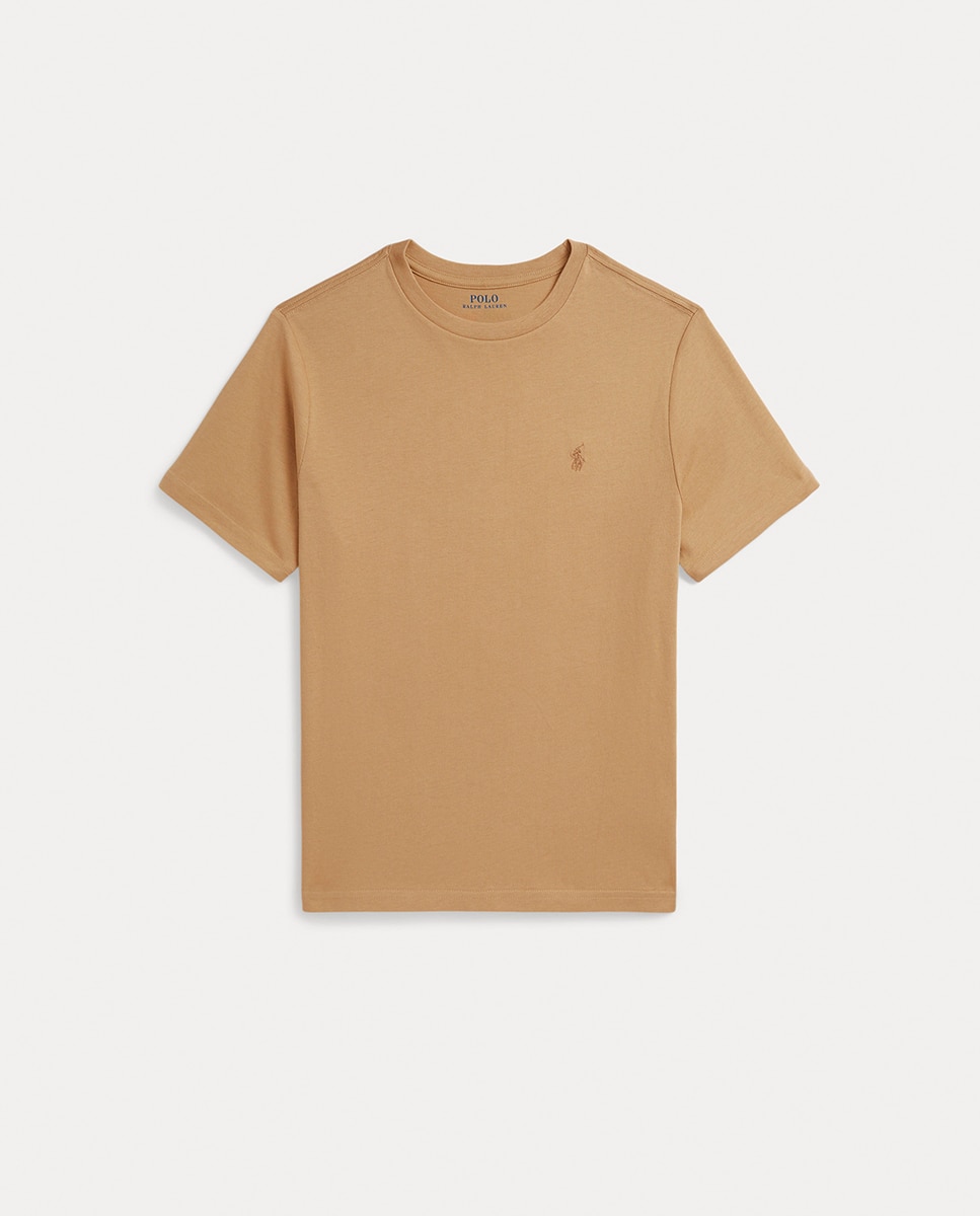 Imagen 0 de Camiseta de niño de punto de algodón con cuello redondo