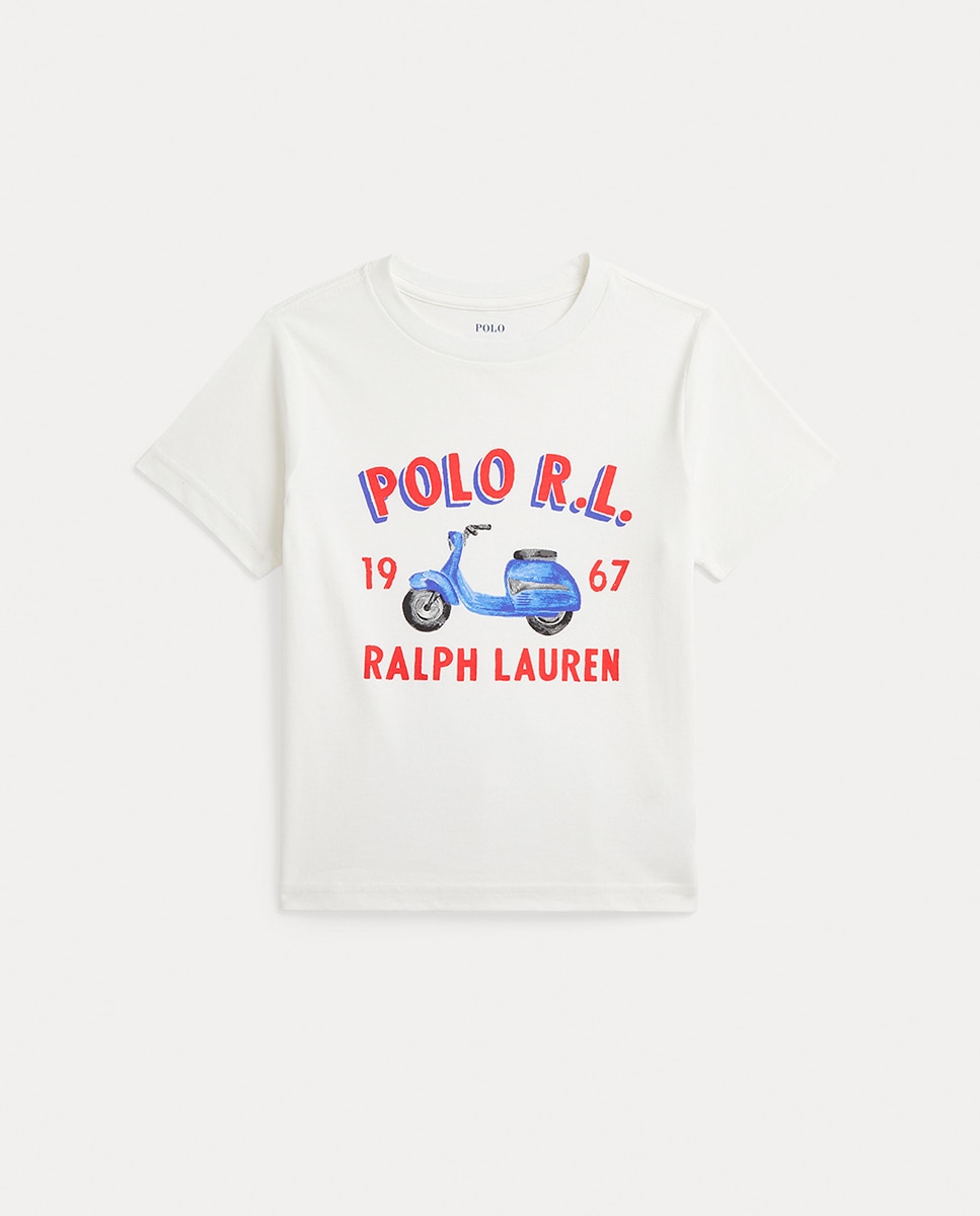 Imagen 0 de Camiseta de niño en algodón con motivo frontal