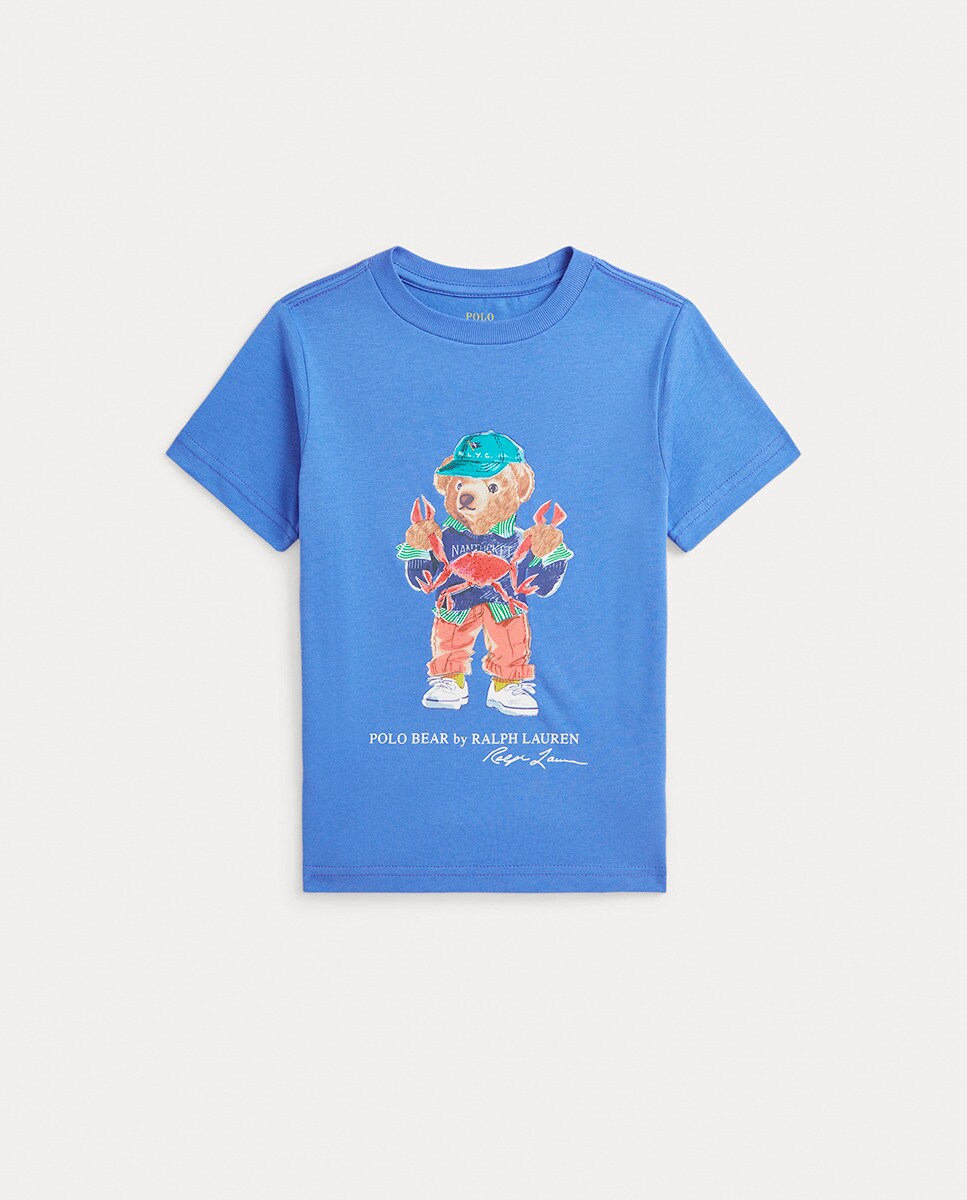 Imagen 0 de Camiseta de niño de algodón con Polo Bear